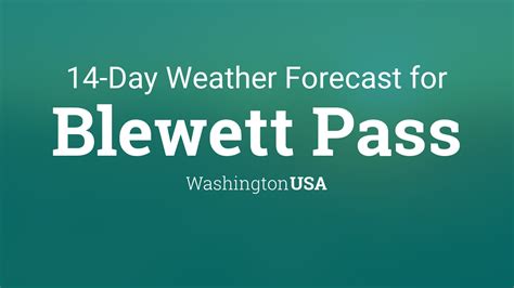 Humidity 9 Wind Speed N 1 MPH Barometer NA Dewpoint-23&176;F (-31&176;C) Visibility NA Last update 27 Dec 0850 AM PST More Information Local Forecast Office More Local Wx 3 Day History Mobile Weather Hourly Weather. . Blewett pass forecast